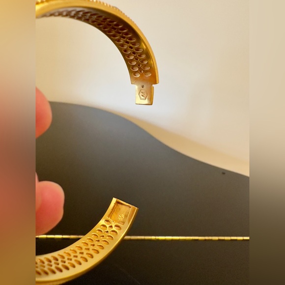 NWT Authentic Bohemian Spring Summer Julie Vos Gemstone Hinged Cuff/Bracelet - Picture 15 of 17